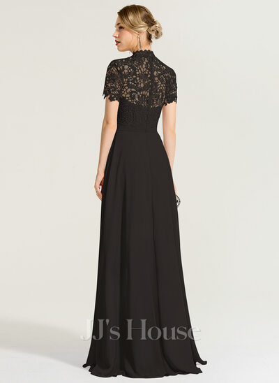 JJ's House A-line High Neck Floor-Length Chiffon Lace Bridesmaid Dress 2026 - Size: 20, Black. Available in Regular, Petite & Plus Size. JJ's House A-line High Neck Floor-Length Chiffon Lace Bridesmaid Dress 2026 - Size: 20, Black. Available in Regular, Petite & Plus Size.