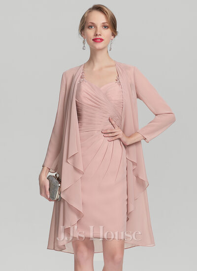 Christi A-Lijn Jurk van Chiffon Kant Vintage Mauve Moeder van de bruid jurken
