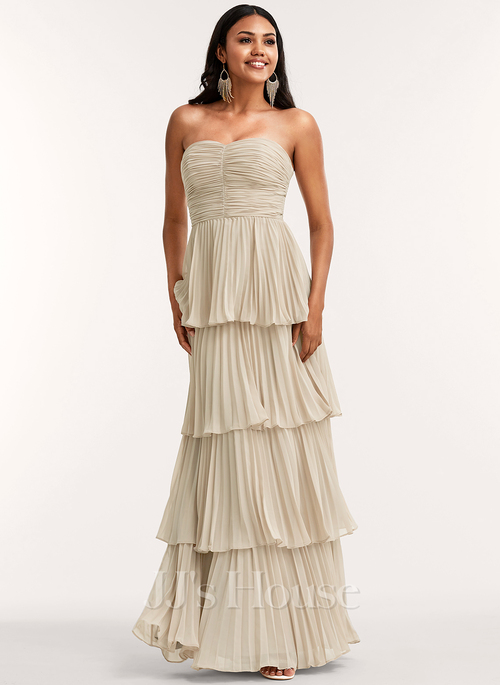 Kisa A-line Sweetheart Chiffon Bridesmaid Dress | JJ's House Kisa A-line Sweetheart Chiffon Bridesmaid Dress | JJ's House