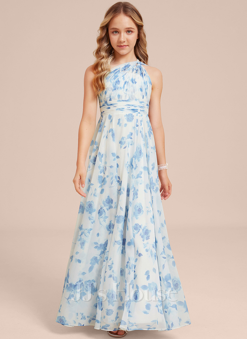 princess polly baby blue dress Ladivine 7481 Elegant Formal A-Line Gown Light Blue / 14 main image 1