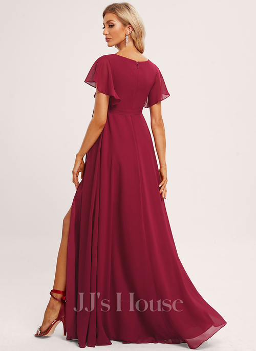 Iudita A-line Ruffle Chiffon Maternity Bridesmaid Dress | JJ's House