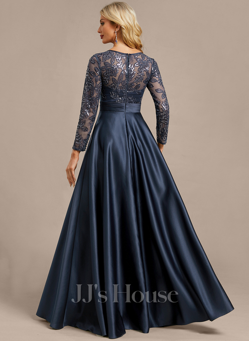Hanalei Pleated Sequin Maxi Evening Dress | JJ's House