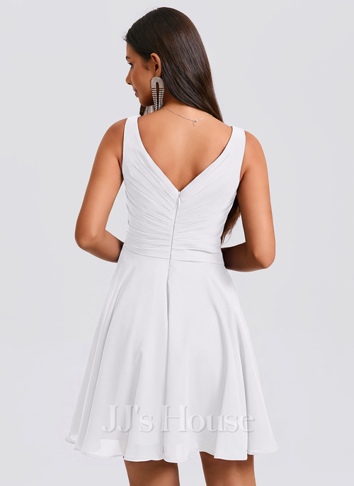 white christmas dresses Alma Sweetheart Chiffon A-Line Bridal Gown main image 1
