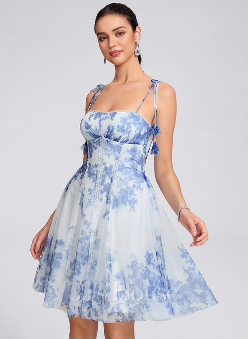 white christmas dresses Lilac Homecoming Dress Floral Homecoming Dress with Hole PD561 US12 / Custom Color main image 1