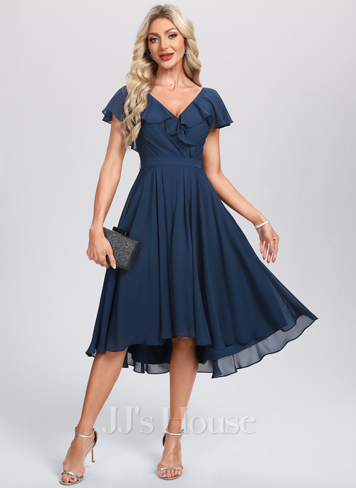 sachin and babi light blue dress Ami Tulip Sleeve High Neck Mini Dress Red – Girl In Mind main image 0