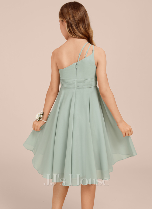 Helga A-line One Shoulder Chiffon Junior Bridesmaid Dress | JJ's House Helga A-line One Shoulder Chiffon Junior Bridesmaid Dress | JJ's House