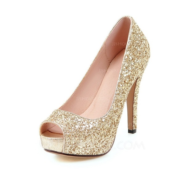 Glitter Ghost Stiletto Shoes main image 1