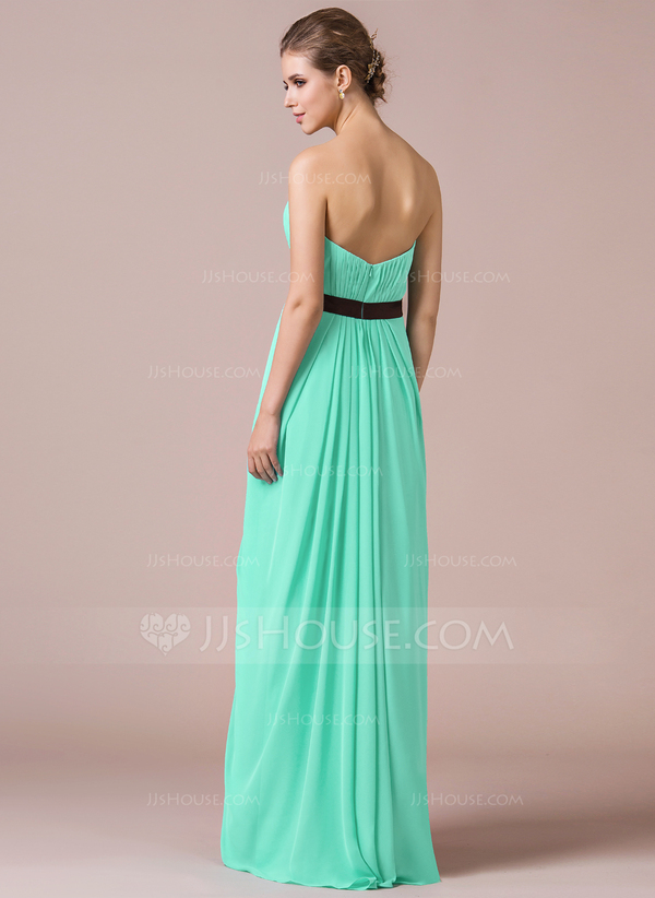 Vestido de chiffon con tirantes finos y escote en corazón Terracota Tallas Grandes main image 0