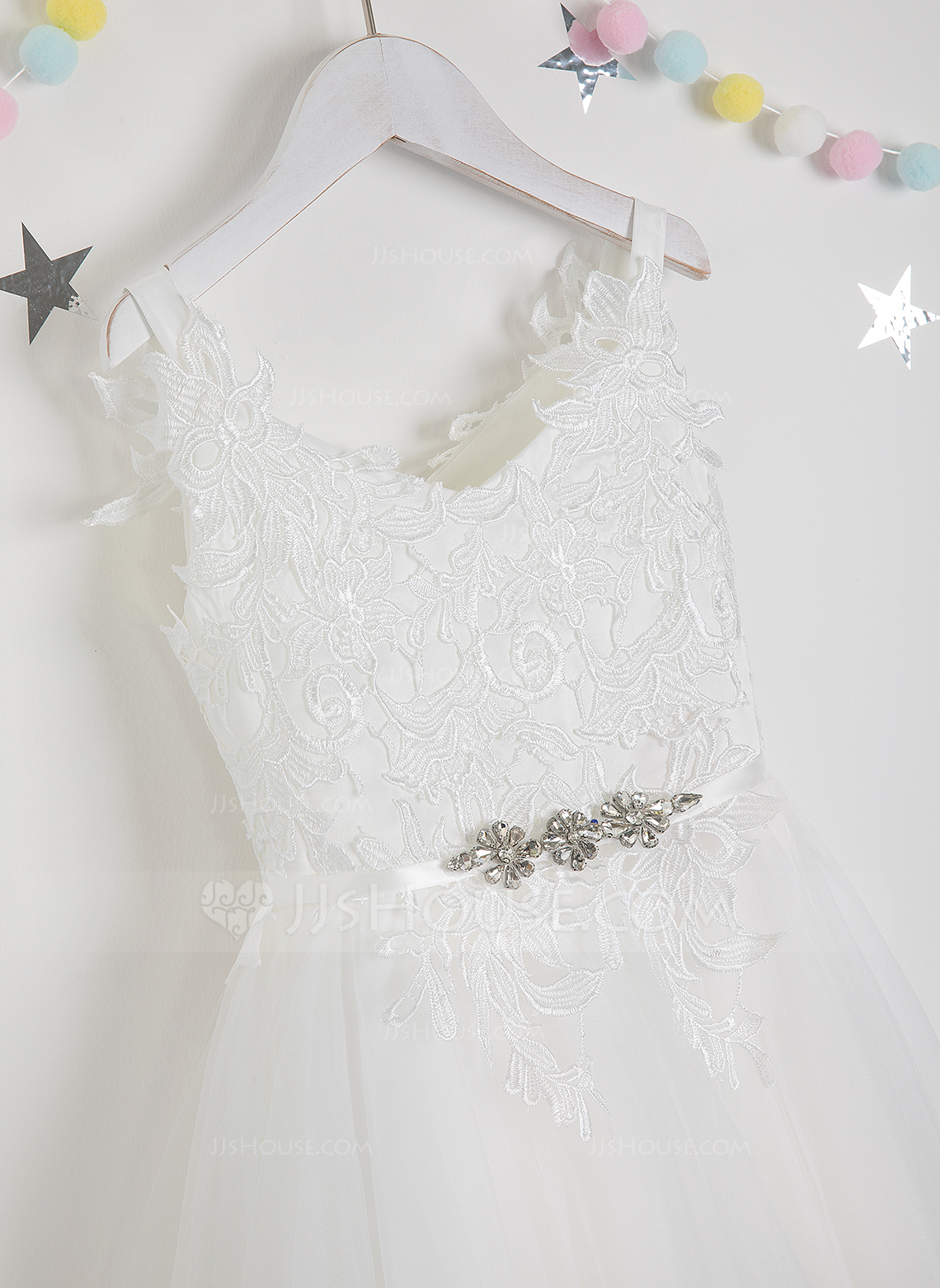 A-Line Midi Print Flower Girl Dress CF0369 main image 1