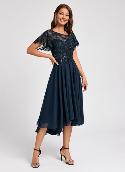 sachin and babi light blue dress Jjshouse Cocktail Dresses BABARONI One-Shoulder Pleated Stretch Satin Dress  Dusty Blue, Dusty Blue US0 main image 0