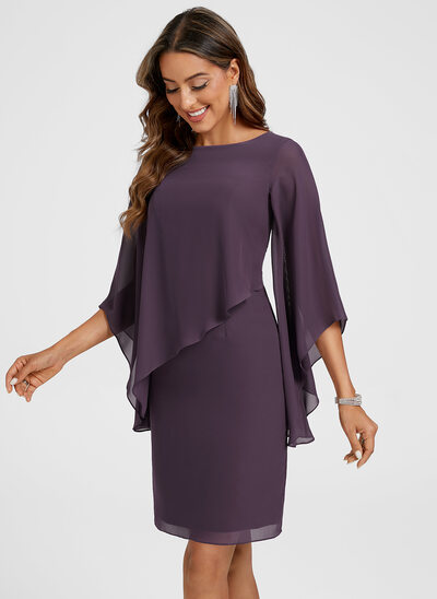 sachin and babi light blue dress Three Quarter Sleeve Cocktail Dresses