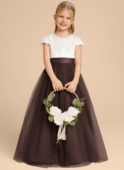 girls brown floral dress Buy HOP Kids Girls Brown Floral Bodice Cotton Fit and Flare Dress from  Westside main image 0