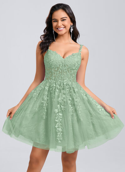 slim fit dress slacks Breathtaking View Lace Up A-Line Satin Mini Dress main image 1