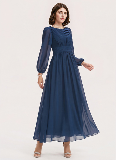 Kjole A-line kjole i Chiffon
