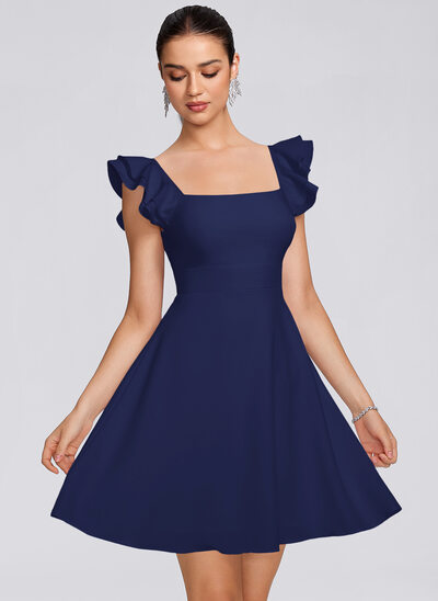 slim fit dress slacks Navy Blue Long Prom Dress with Gold Sequins main image 1