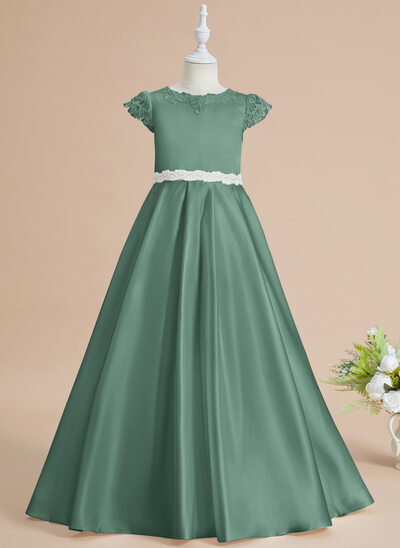 Jurk gala-japon/prinses van kant met strik