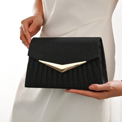 Jobb Polyester Clutch vesker i Svart
