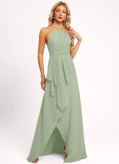 Sarina A-line Ruffle Chiffon Bridesmaid Dress | JJ's House Sarina A-line Ruffle Chiffon Bridesmaid Dress | JJ's House