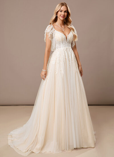 Flutter Sleeve Wedding Dresses | JJ's House Flutter Sleeve Wedding Dresses | JJ's House