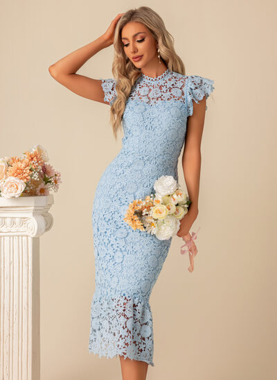 white christmas dresses Joelle Forest Lace Midi Dress main image 0