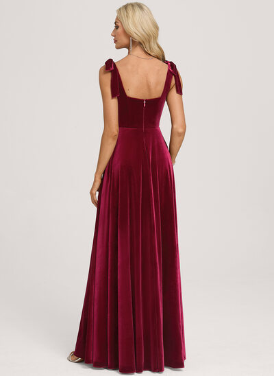 plus size azazie bridesmaid dresses Velvet V-Neck Star & Moon Ruffle Midi Dress Purple main image 0