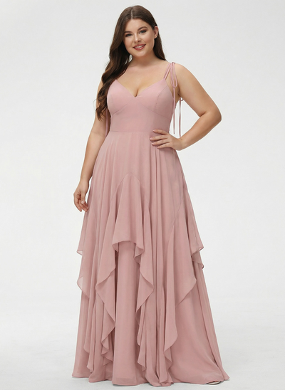 Kjole A-line kjole i Chiffon