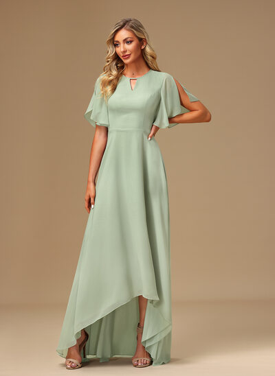 Boat Neck Bridesmaid Dresses