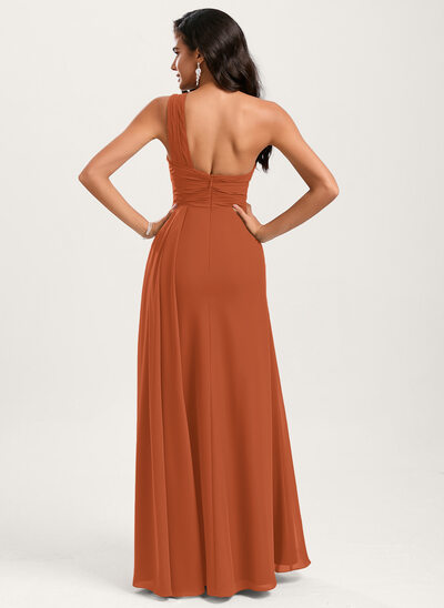 purple bridesmaid long dresses Elegant Chiffon Maxi Dress with Long Split Sleeves for Special Occasions