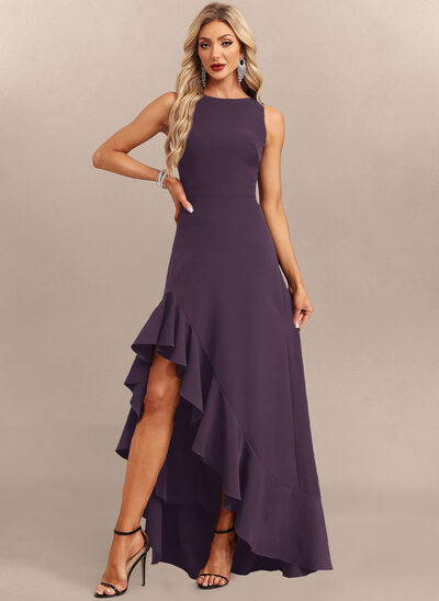 Robe maxi en crêpe stretch