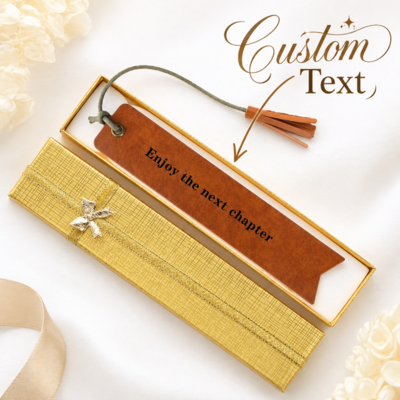 1 PC Individualisiert Bookmark Trauzeugen Geschenke Vintage Leder