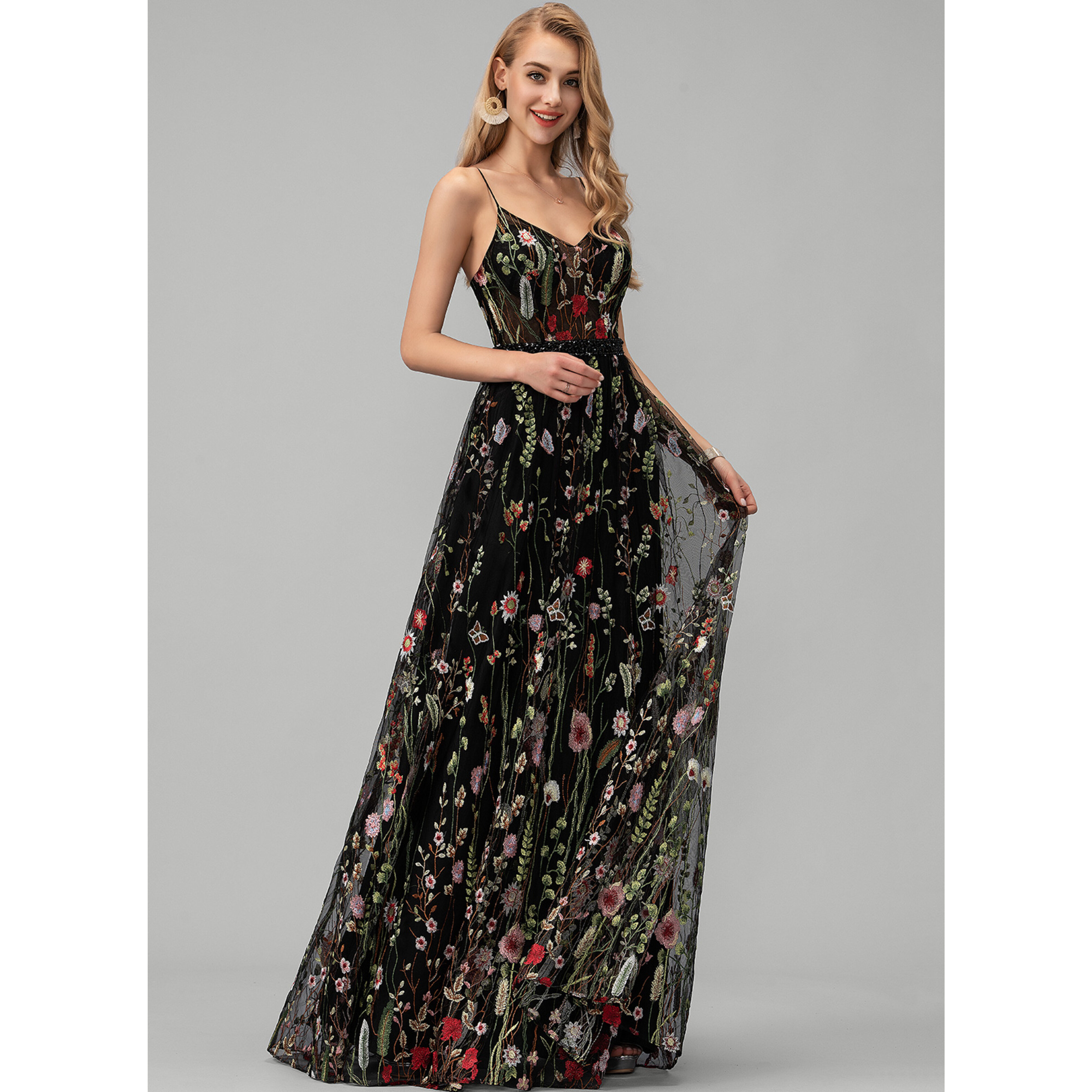 Shona Lace Maxi Evening Dress | JJ's House