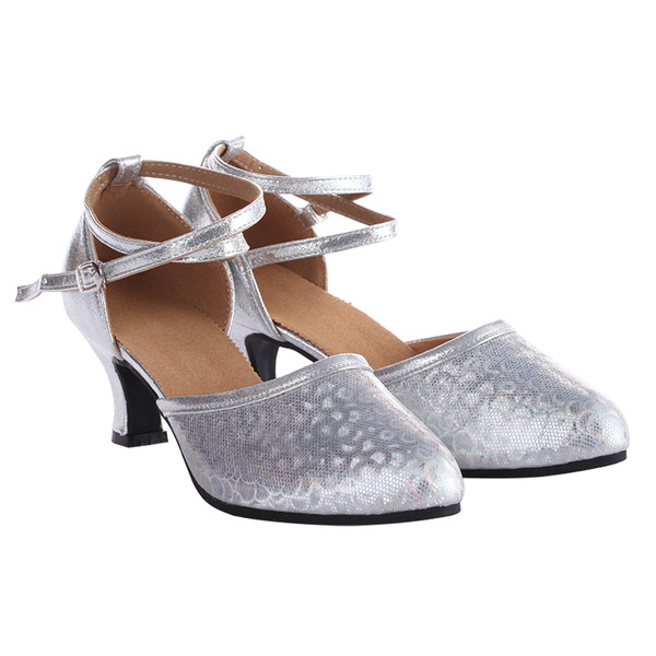VCIXXVCE Vrouwen Latin Stringed Dansschoenen met Open Teen Salsa Chacha Bachata Ballroom Hakken Dansschoenen Zwart, 37.5 EU